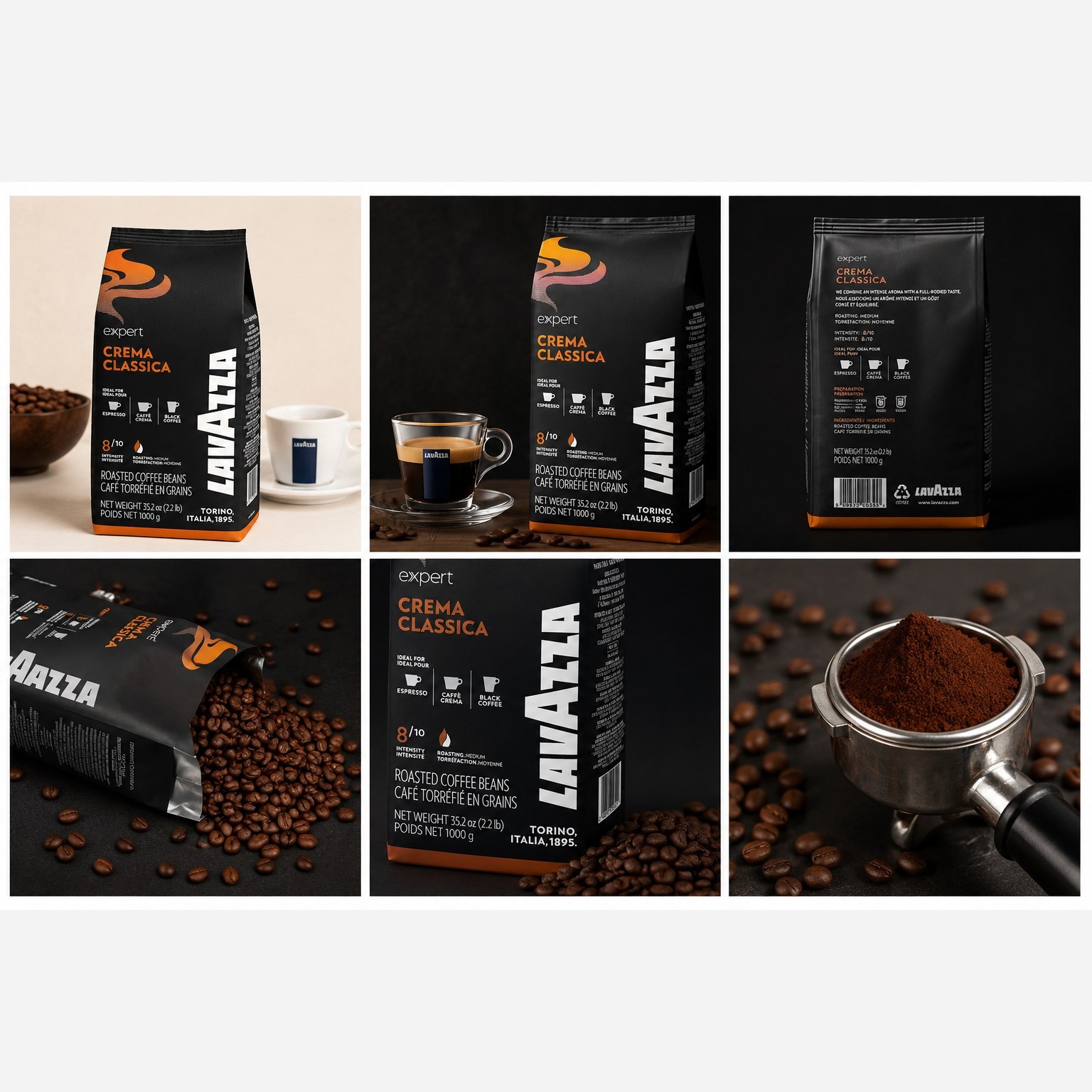 قهوه وارداتی لاوازا کرما کلاسیک یک کیلوگرمی LAVAZZA CREAMA CLASSICA