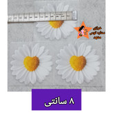 برچسب اتویی طرح بابونه قلبی سایز انتخابی