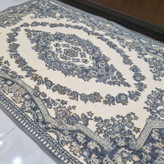 پادری مخمل دورو ( 2رو ) رنگ طوسی ضخیم طرح حلقه سایز 100 در 70