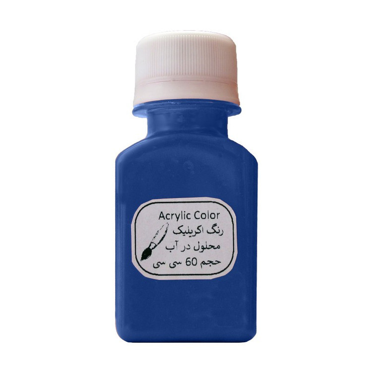 رنگ اکریلیک آبی چلیپا حجم 60 میل