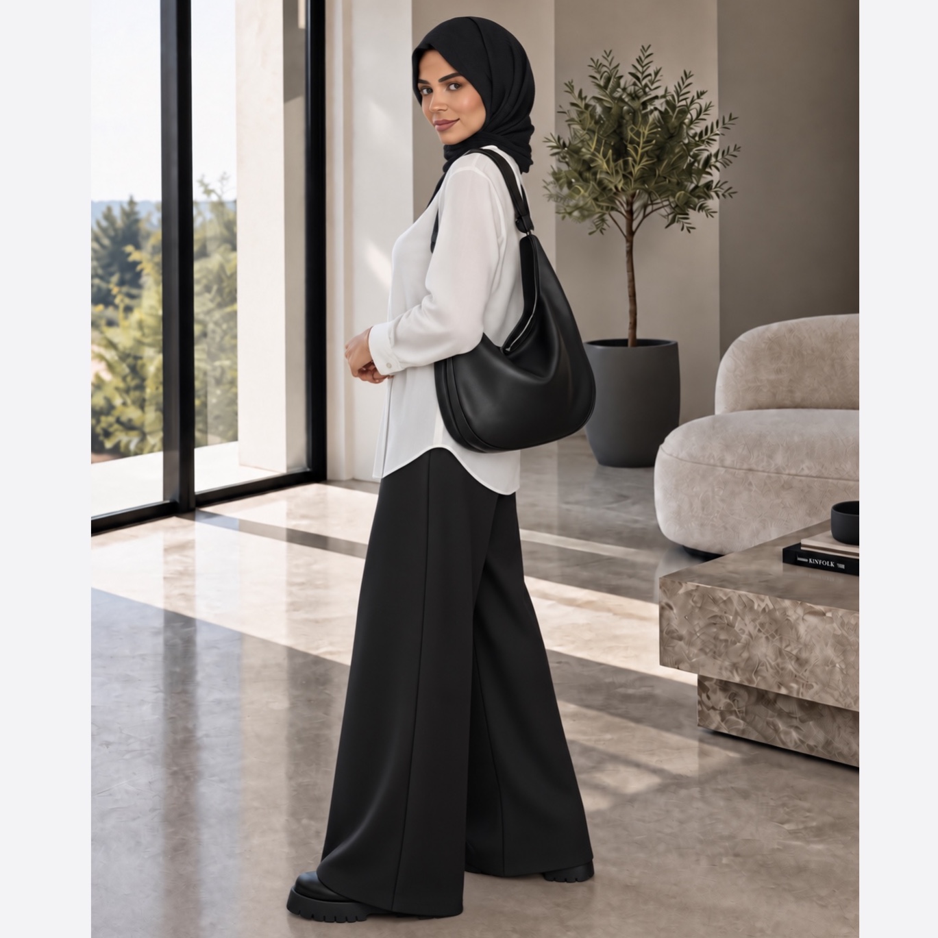 کیف زنانه دوشی چرمی مدل سارا
