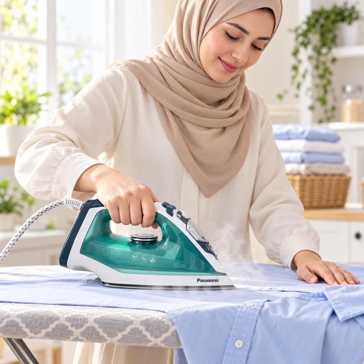 اتو بخار پاناسونیک PS-2025 توان 2500 وات کفی سرامیکی بخاردهی قدرتمند و کفی سرامیکی با گارانتی