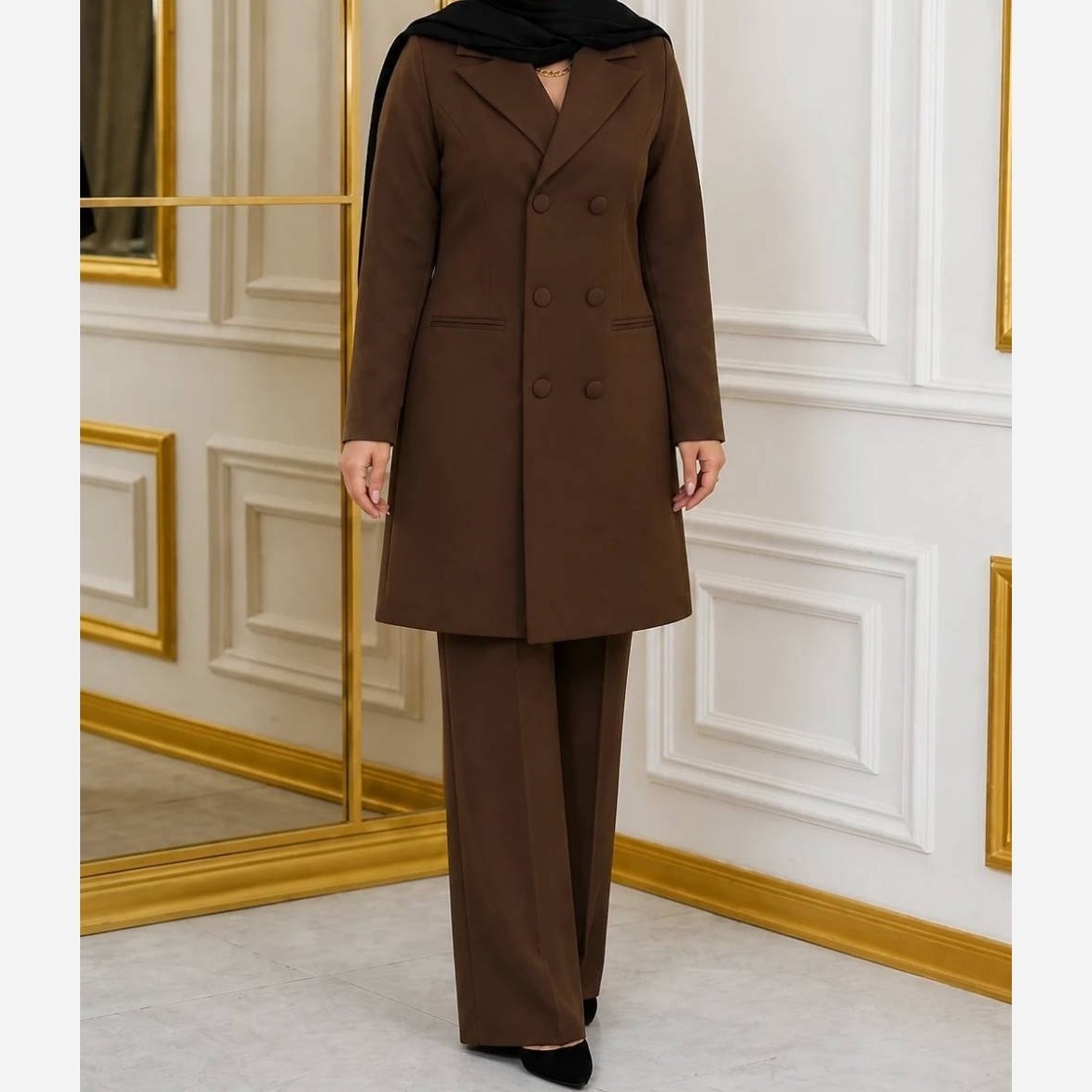 مانتو کت و شلوار سایز36 تا 48 چهارفصل شیک اداری دانشجویی مجلسی اعلا پرفروش رنگبندی ارسال رایگان فوری با کد تخفیف ویژه
