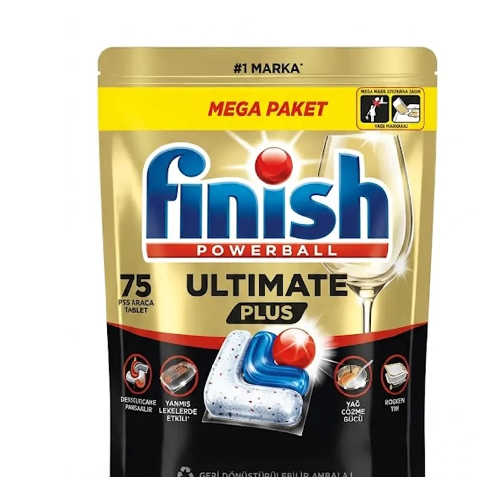 قرص ظرفشویی فینیش مدل Ultimate Plus Hepsi 1Arada بسته 75عددی