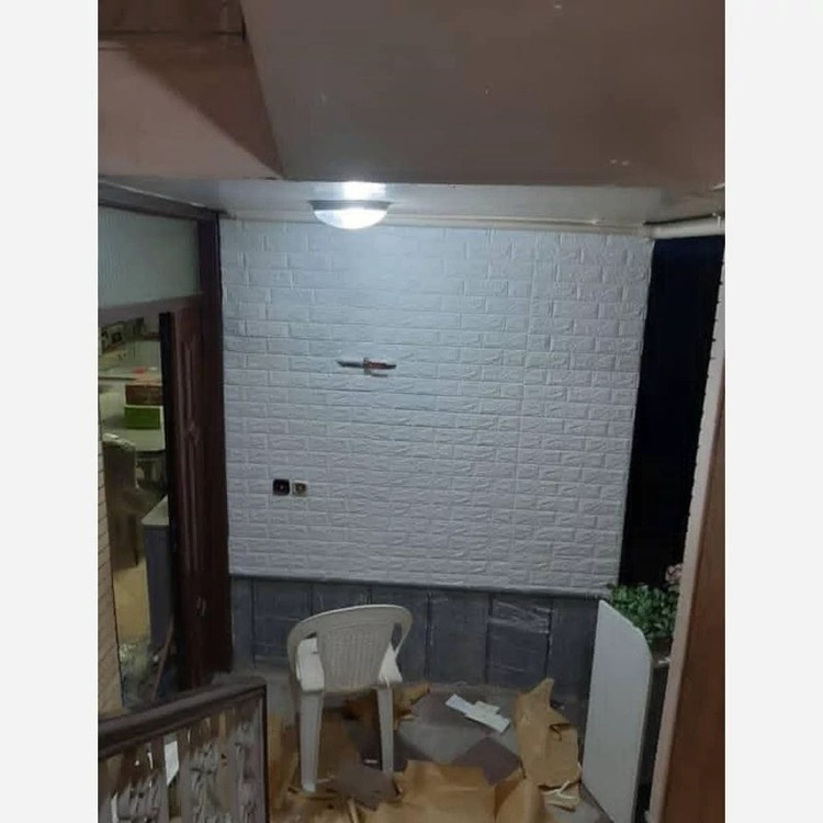 دیوارپوش فومی آجر سفید وارداتی 70 در 77 پشت چسبدار (قسطی)