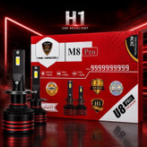 هدلایت مدل TBS DESIGN M8 Pro پایه H1 نور قدرتمند 6000K، خط کات دقیق، فن پرقدرت جدید