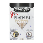 کاندوم خاردار و تاخیری قوی و تنگ کننده پلاتین شادو SHADOW PLATINUM بسته 12 عددی