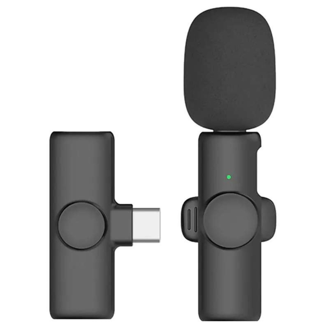 میکروفون یقه ای بیسیم مدل type-c wireless microphone (مناسب تولید محتوا ، بلاگری و ...)