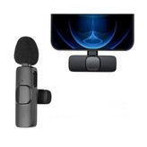 میکروفون یقه ای بیسیم مدل type-c wireless microphone (مناسب تولید محتوا ، بلاگری و ...)