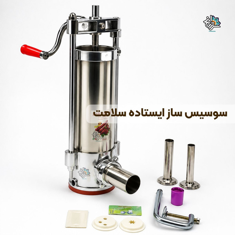 دستگاه پرکن سوسیس و کالباس ایستاده سلامت (استیل)