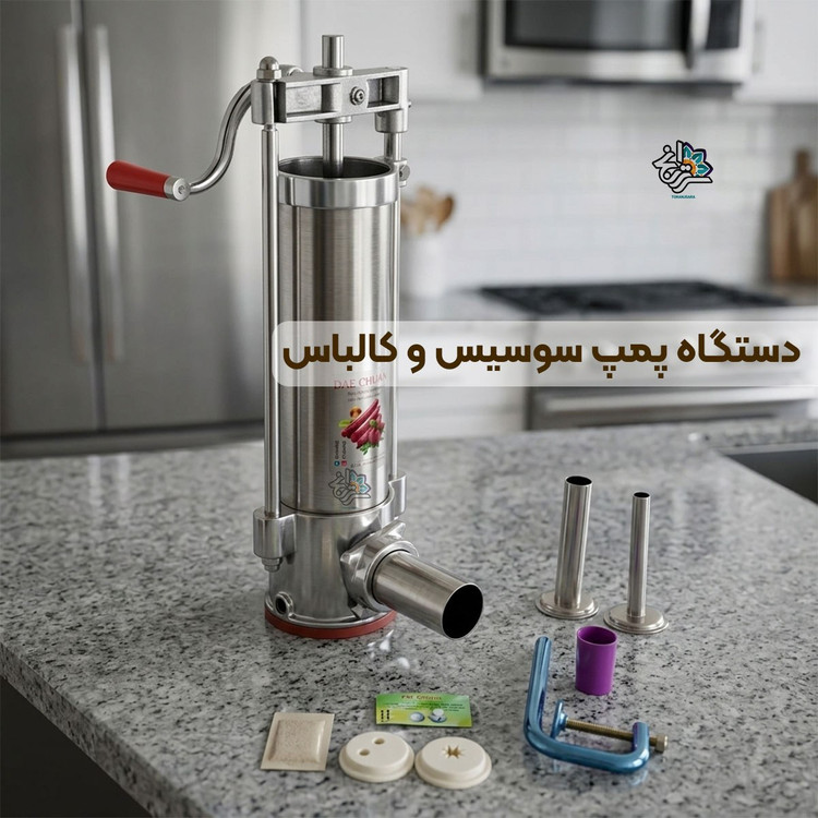 دستگاه پرکن سوسیس و کالباس ایستاده سلامت (استیل)
