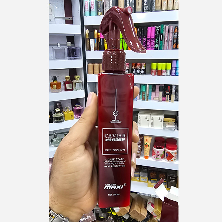 اسپری شیر مو خاویار مکسی اورجینال آبرسان و ضد وز مو و ضد حرارت و خشکی و کم آبی مو